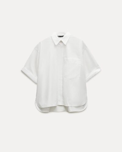 پیراهن POPLIN SHIRT WITH POCKET برند زارا