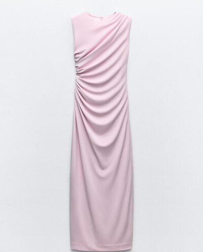 پیراهن DRAPED MIDI DRESS برند زارا