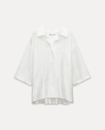 پیراهن ZW COLLECTION OVERSIZE JACQUARD SHIRT برند زارا