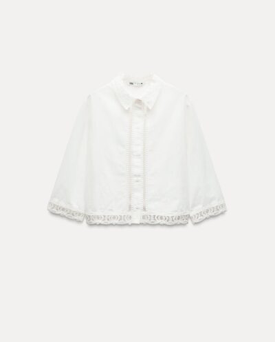 پیراهن ZW COLLECTION CROCHET SHIRT برند زارا