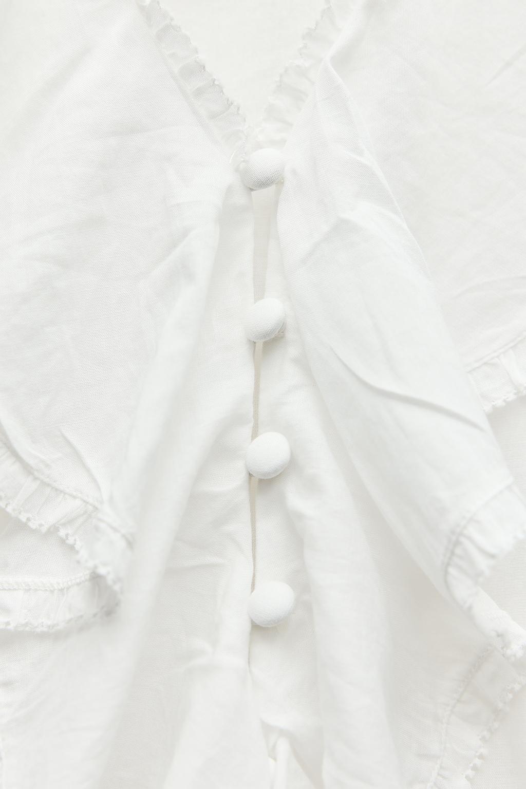 پیراهن ZW COLLECTION RUFFLED SHIRT برند زارا - Image 6