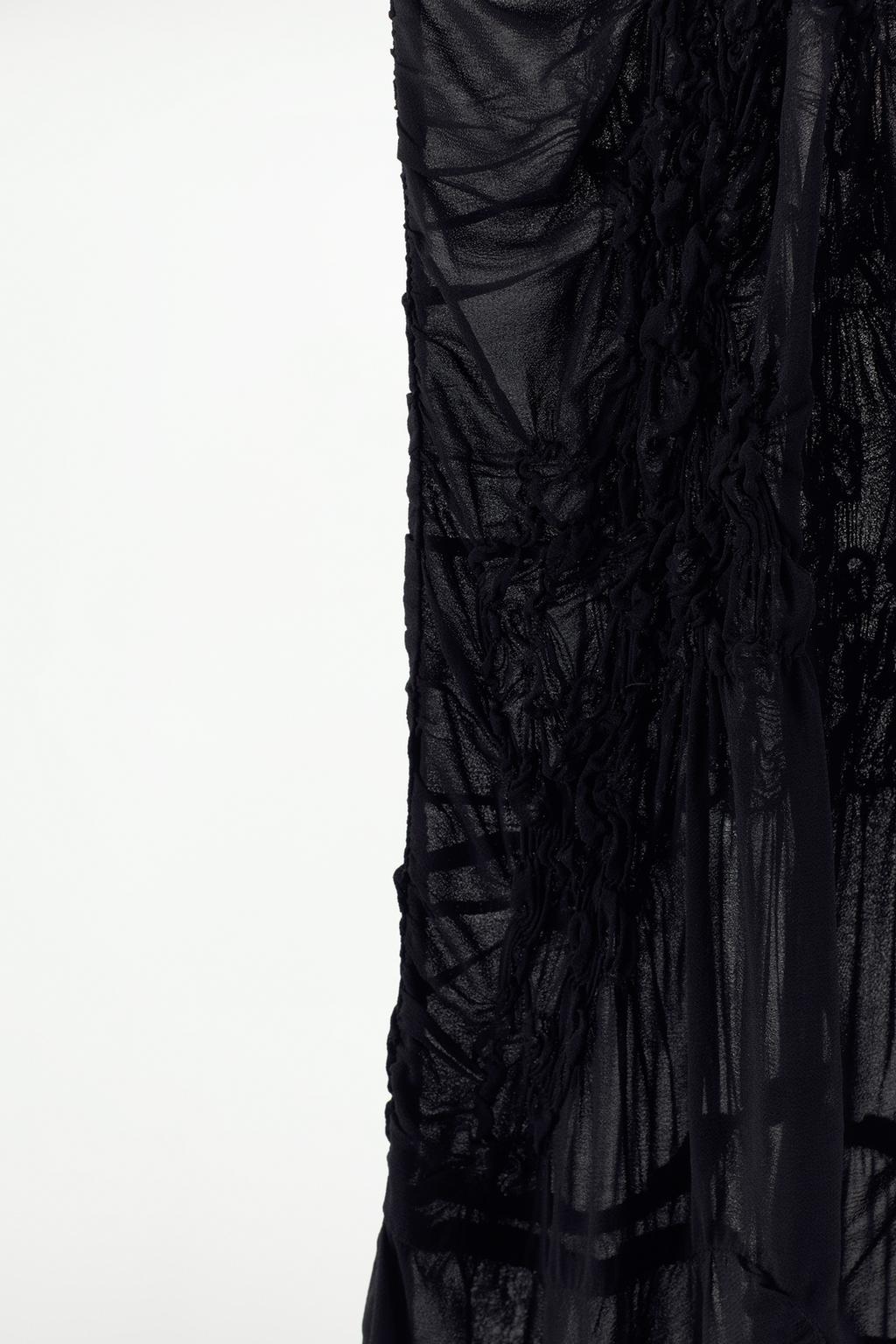 پیراهن SEMI-SHEER TEXTURED DRESS برند زارا - Image 12