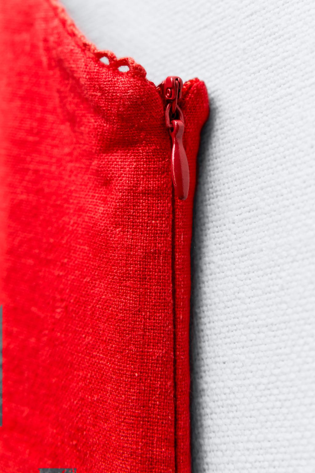 لباس LINEN BLEND STRAPPY MIDI DRESS برند زارا - Image 11