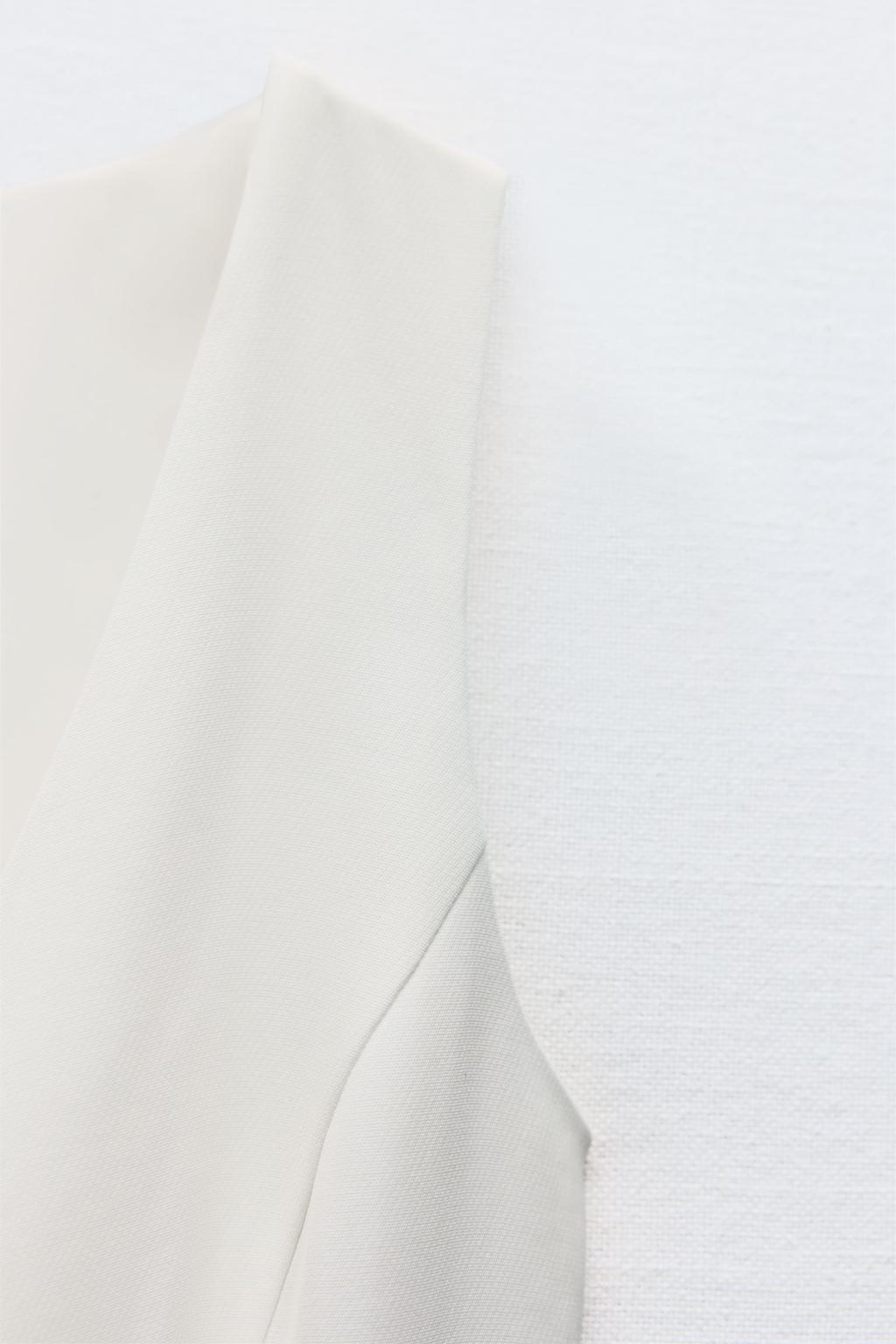 اورال CREPE JUMPSUIT WITH ASYMMETRIC WAISTCOAT برند زارا - Image 5