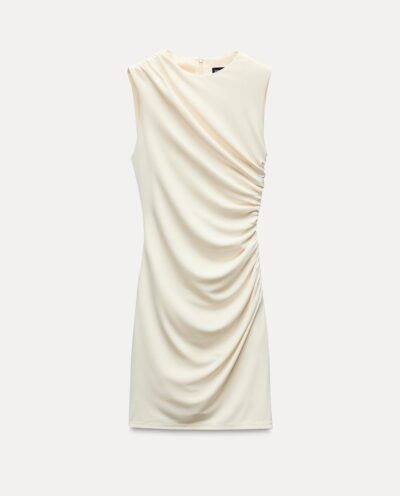 پیراهن DRAPED SHORT DRESS برند زارا