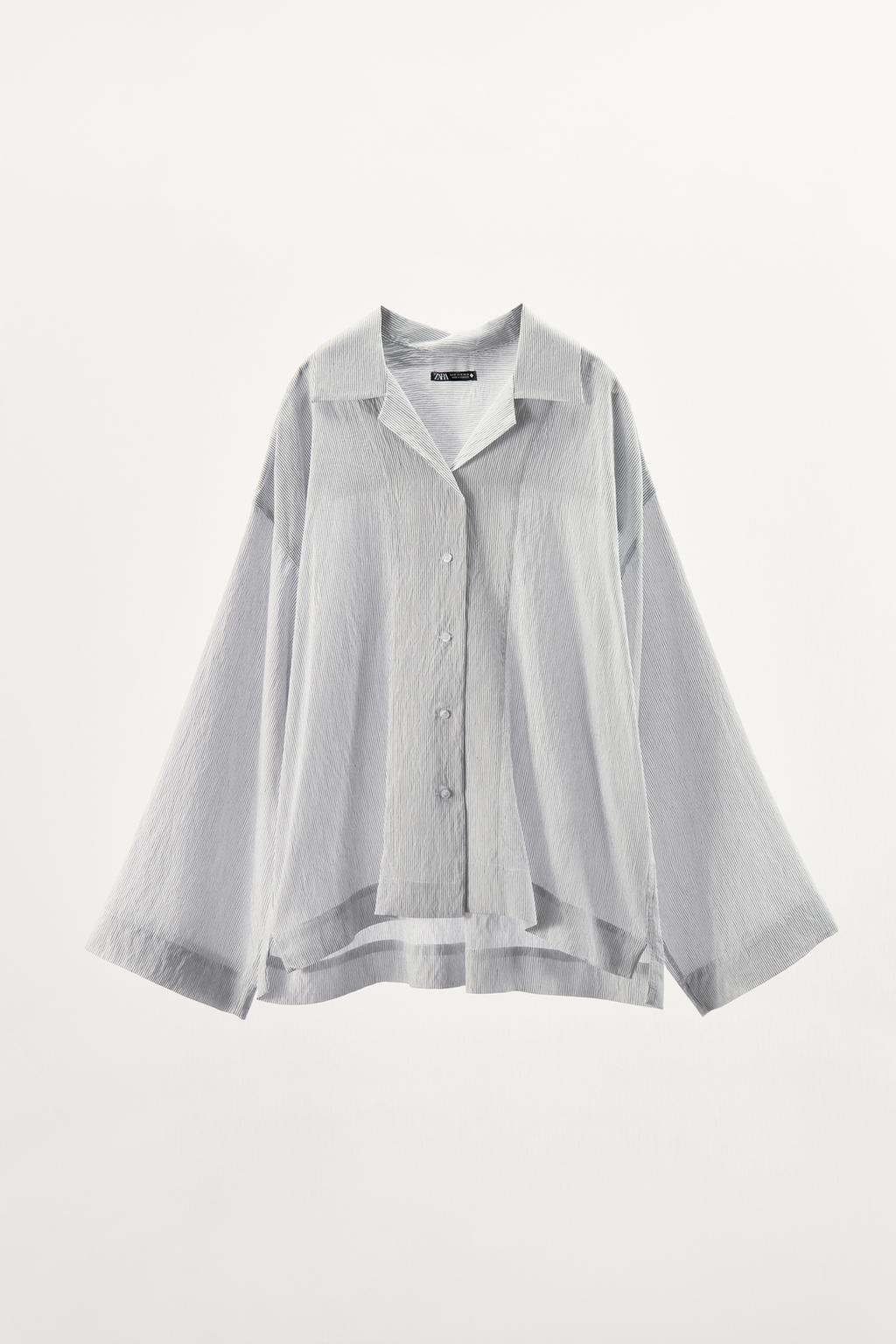 پیراهن STRIPED OVERSIZE SHIRT برند زارا