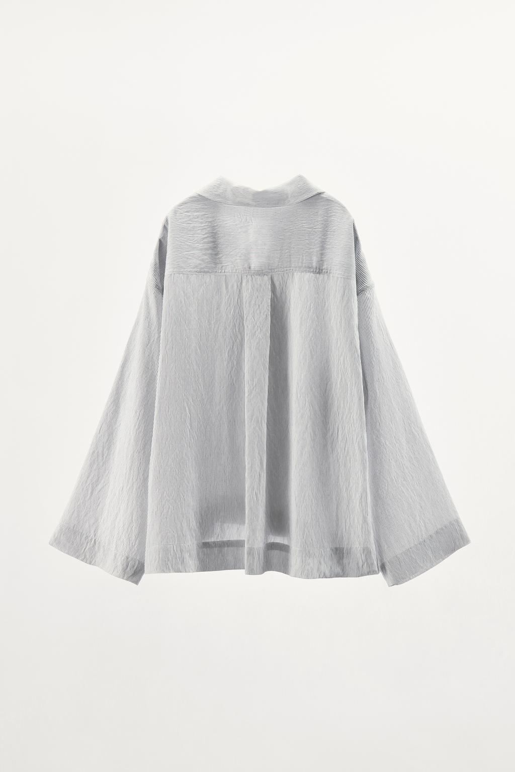پیراهن STRIPED OVERSIZE SHIRT برند زارا - Image 5