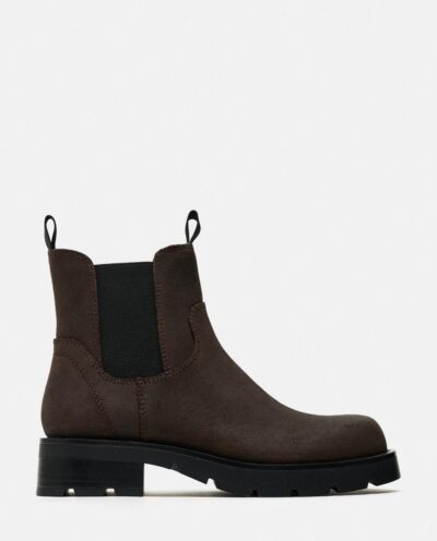کفش SPLIT SUEDE CHELSEA BOOTS برند زارا