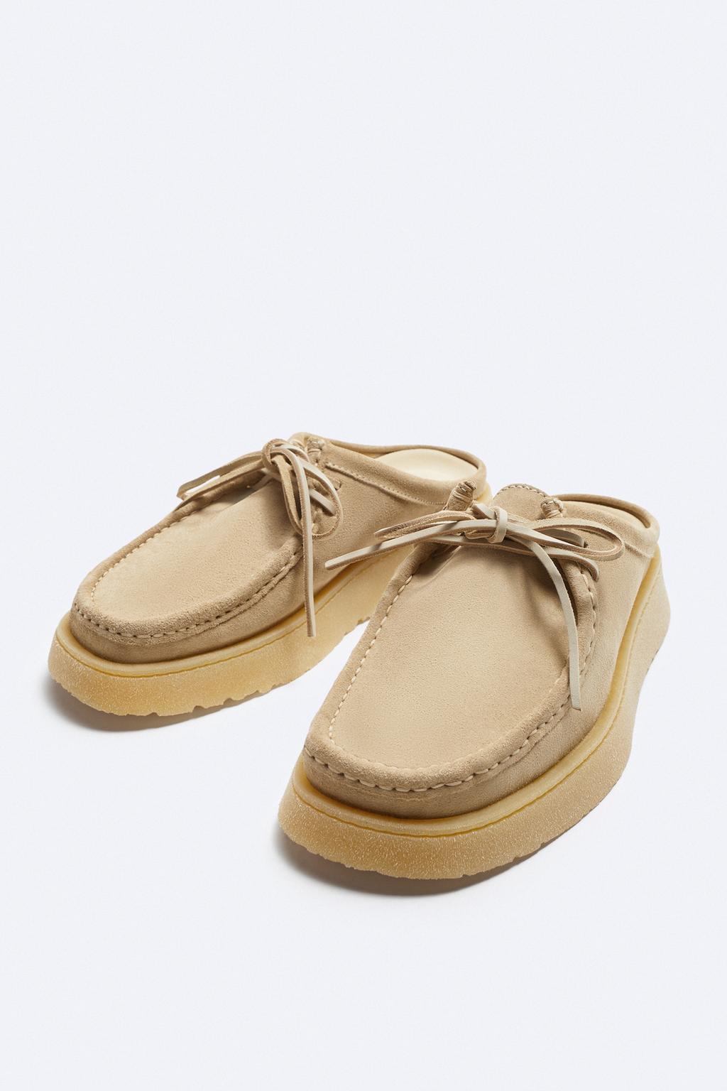 کفش CLARKS® x ZARA LEATHER MULES برند زارا - فروشگاه