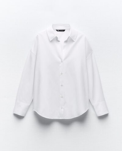 پیراهن COTTON BLEND OXFORD SHIRT برند زارا