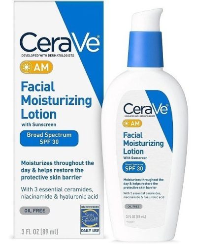 لوسیون مرطوب کننده روز سراوی مدل AM حاوی SPF30 آبرسان و محافظت کننده حجم 89 میلی لیتر